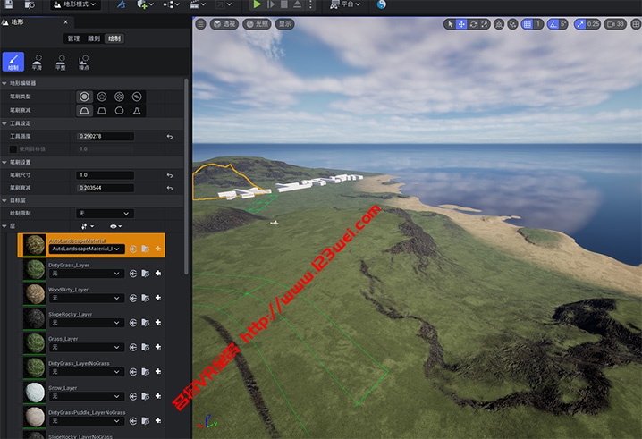 图片[4]-UE5地形材质和地形自动材质的使用经验-VR全景