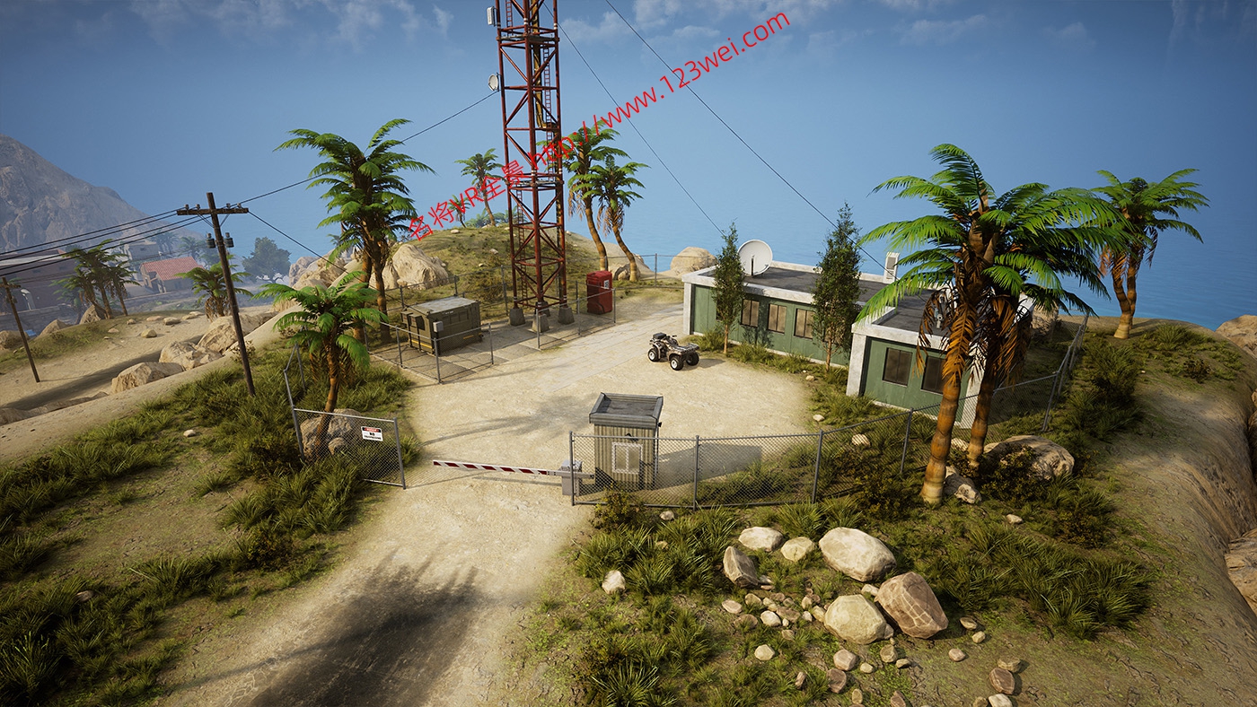 图片[8]-UE（虚幻）5.3 资源 Mediterranean Island Town and Army base（地中海岛国和陆军基地）-VR全景