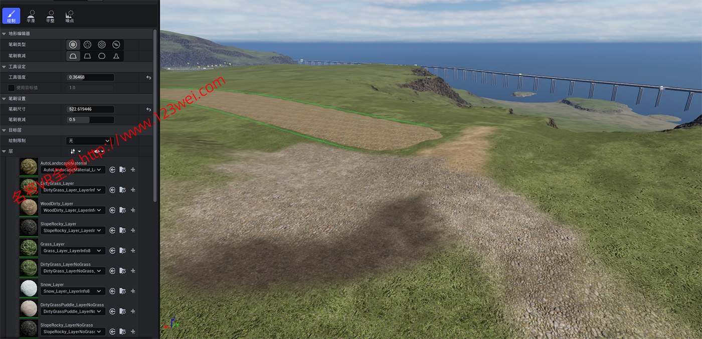 图片[2]-推荐一个功能强大的地形材质：Gatyh LandscapeSmartMaterial-VR全景