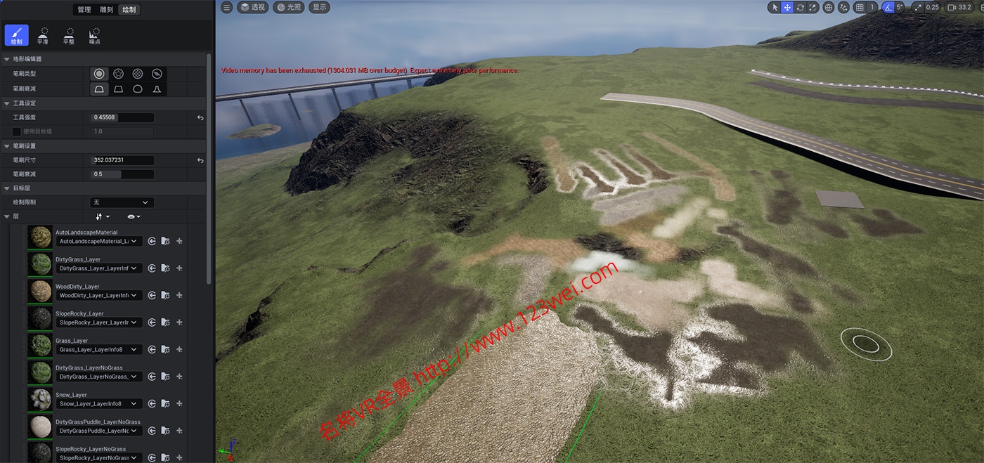 图片[3]-推荐一个功能强大的地形材质：Gatyh LandscapeSmartMaterial-VR全景