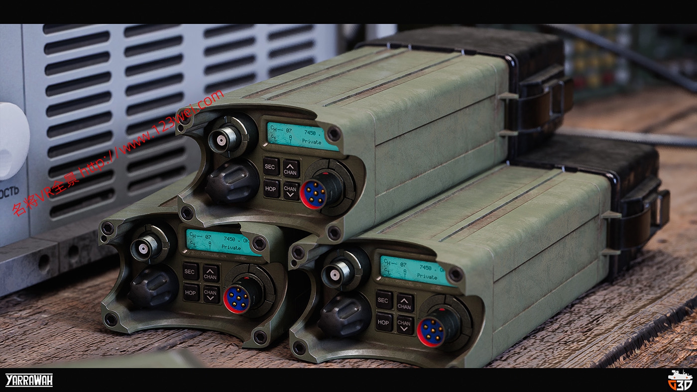 图片[4]-UE5（虚幻引擎5）资源：Military Radios 军用电台模型-VR全景