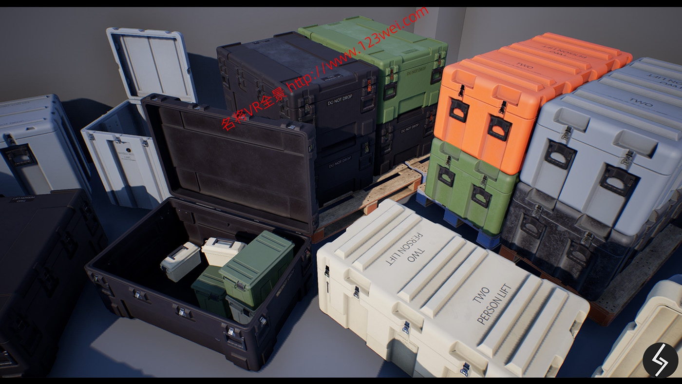 图片[4]-UE5（虚幻引擎5）资源：Military Cases Pack 军用箱包模型-VR全景