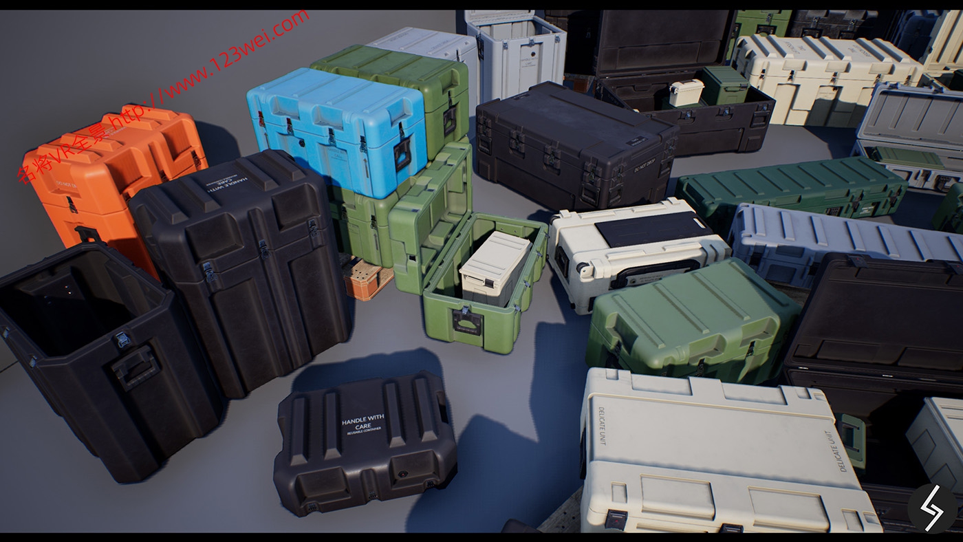 图片[3]-UE5（虚幻引擎5）资源：Military Cases Pack 军用箱包模型-VR全景