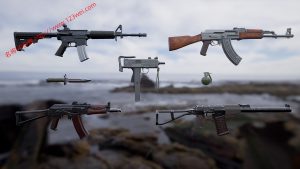 UE5(虚幻引擎5)免费资源:FPS Weapon Bundle FPS 武器包-VR全景
