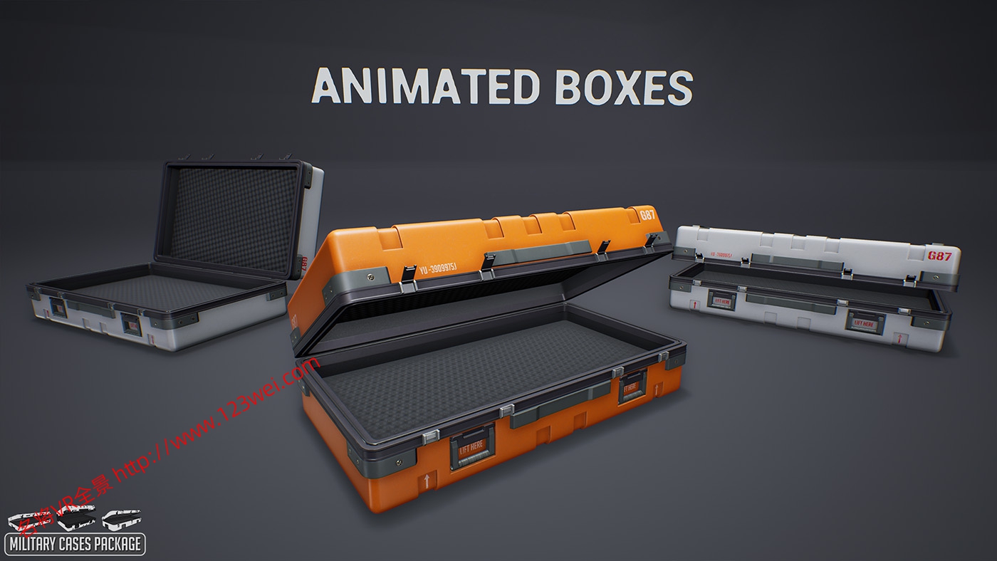 图片[8]-UE5（虚幻引擎5）资源：Military Cases Package 军用箱包模型2-VR全景