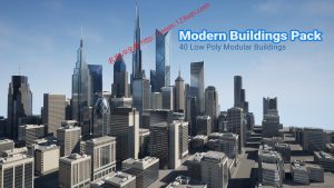 UE5(虚幻引擎5)资源:Modern Buildings Pack 现代建筑包-VR全景