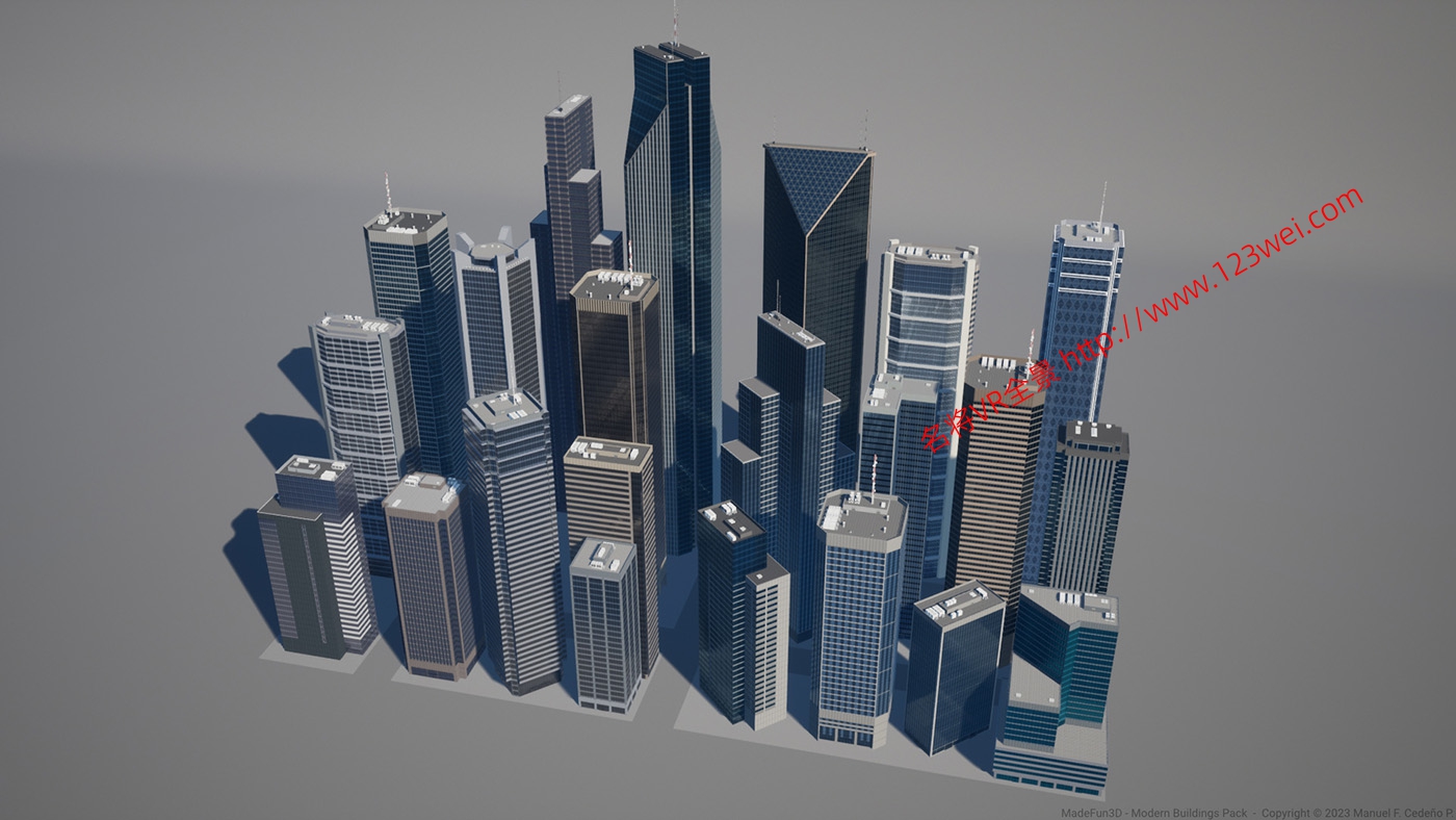 图片[5]-UE5（虚幻引擎5）资源：Modern Buildings Pack 现代建筑包-VR全景