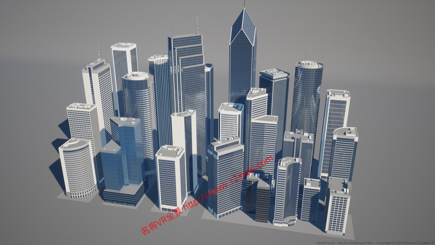 图片[4]-UE5（虚幻引擎5）资源：Modern Buildings Pack 现代建筑包-VR全景