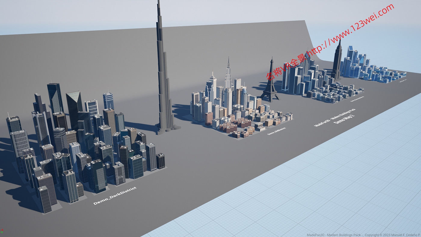 图片[3]-UE5（虚幻引擎5）资源：Modern Buildings Pack 现代建筑包-VR全景