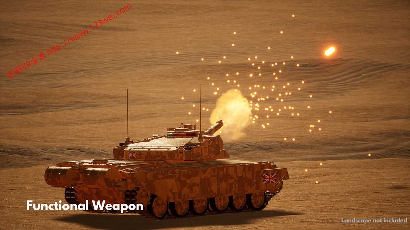 图片[4]-UE5（虚幻引擎5）资源：Challenger1 & Challenger2 Tank Bundle 可驾驶坦克蓝图包-VR全景