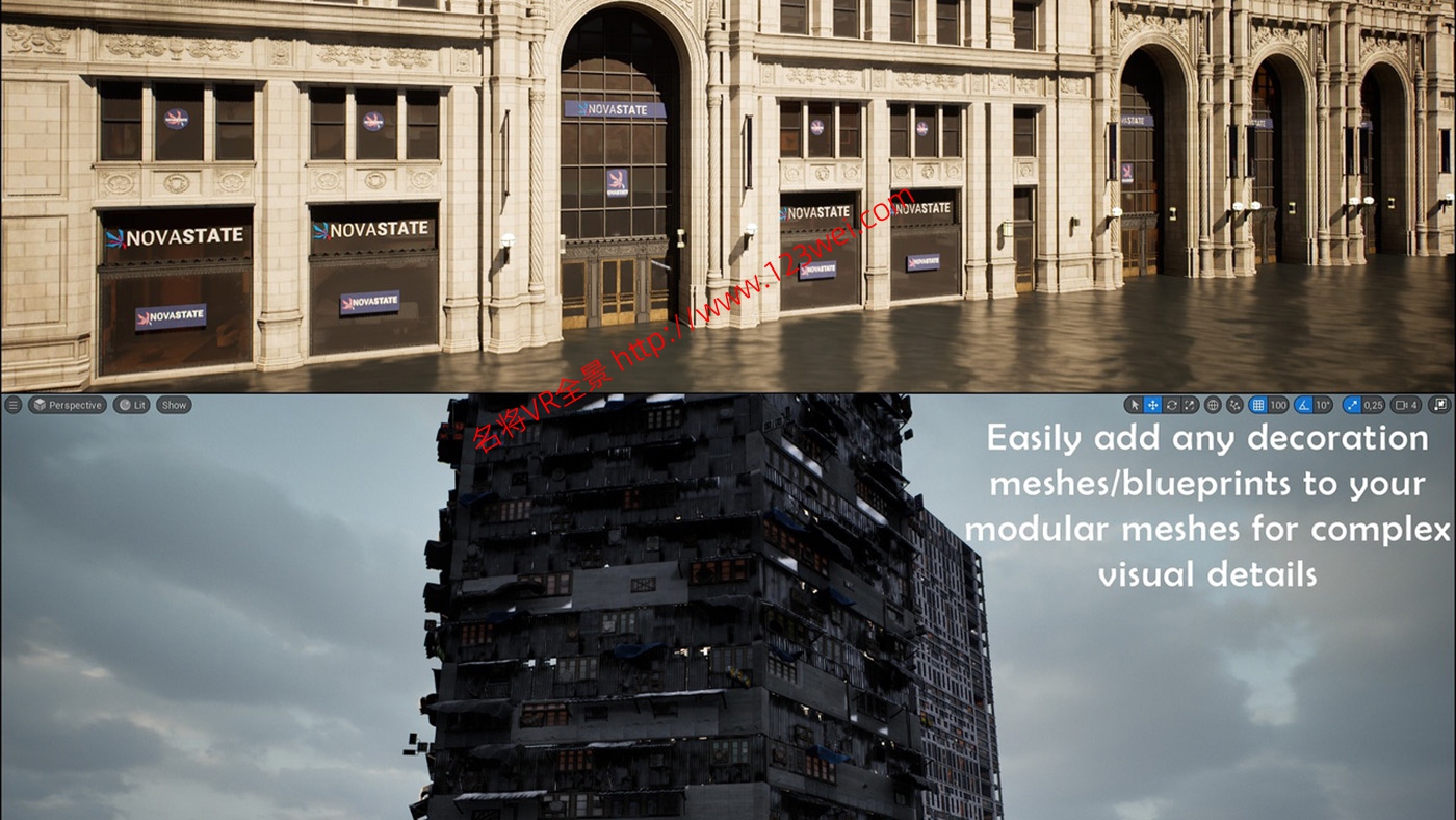 图片[18]-UE5（虚幻引擎5）资源：Procedural Building Generator Pro 程序化建筑生成工具-VR全景