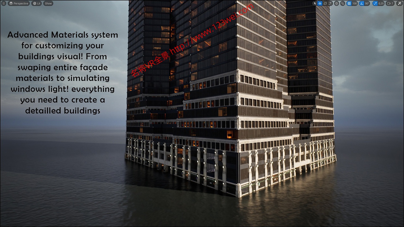 图片[14]-UE5（虚幻引擎5）资源：Procedural Building Generator Pro 程序化建筑生成工具-VR全景