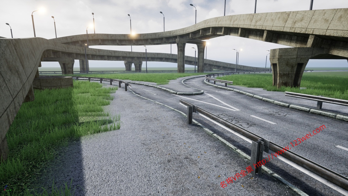 图片[20]-UE5（虚幻引擎5）资源：Procedural Road And Highway Tool With Simple Vehicle Traffic 具有简单车辆交通的程序化道路和公路工具-VR全景