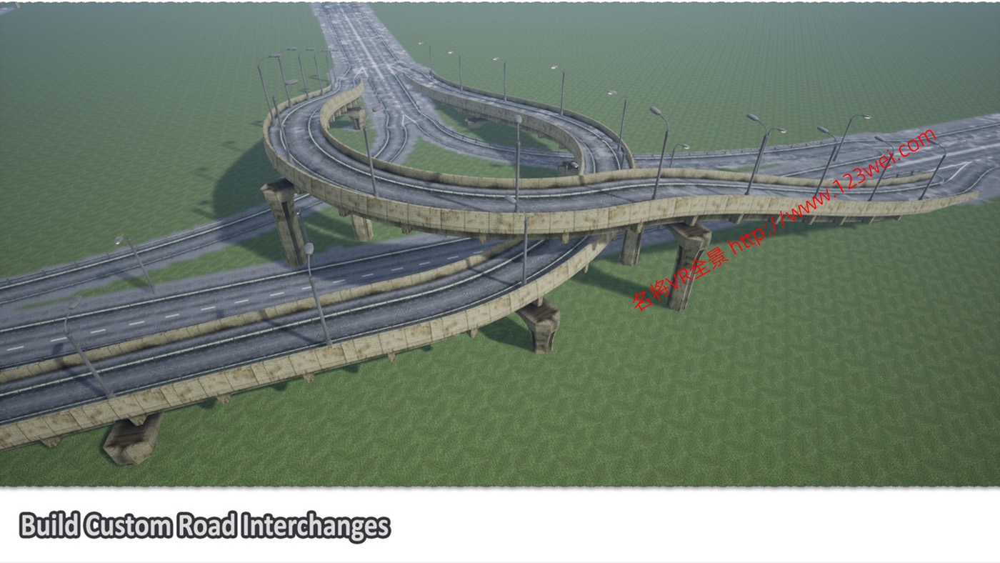 图片[8]-UE5（虚幻引擎5）资源：Procedural Road And Highway Tool With Simple Vehicle Traffic 具有简单车辆交通的程序化道路和公路工具-VR全景