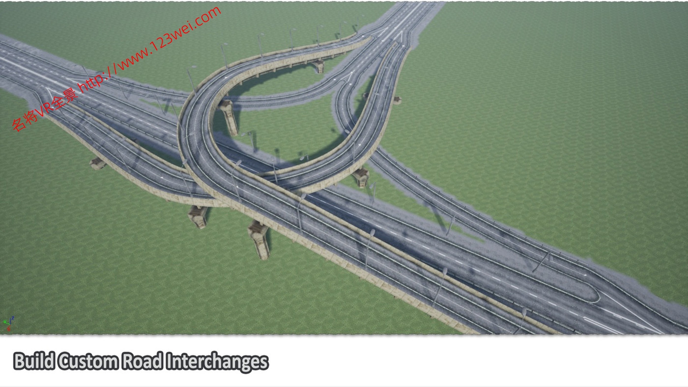 图片[7]-UE5（虚幻引擎5）资源：Procedural Road And Highway Tool With Simple Vehicle Traffic 具有简单车辆交通的程序化道路和公路工具-VR全景