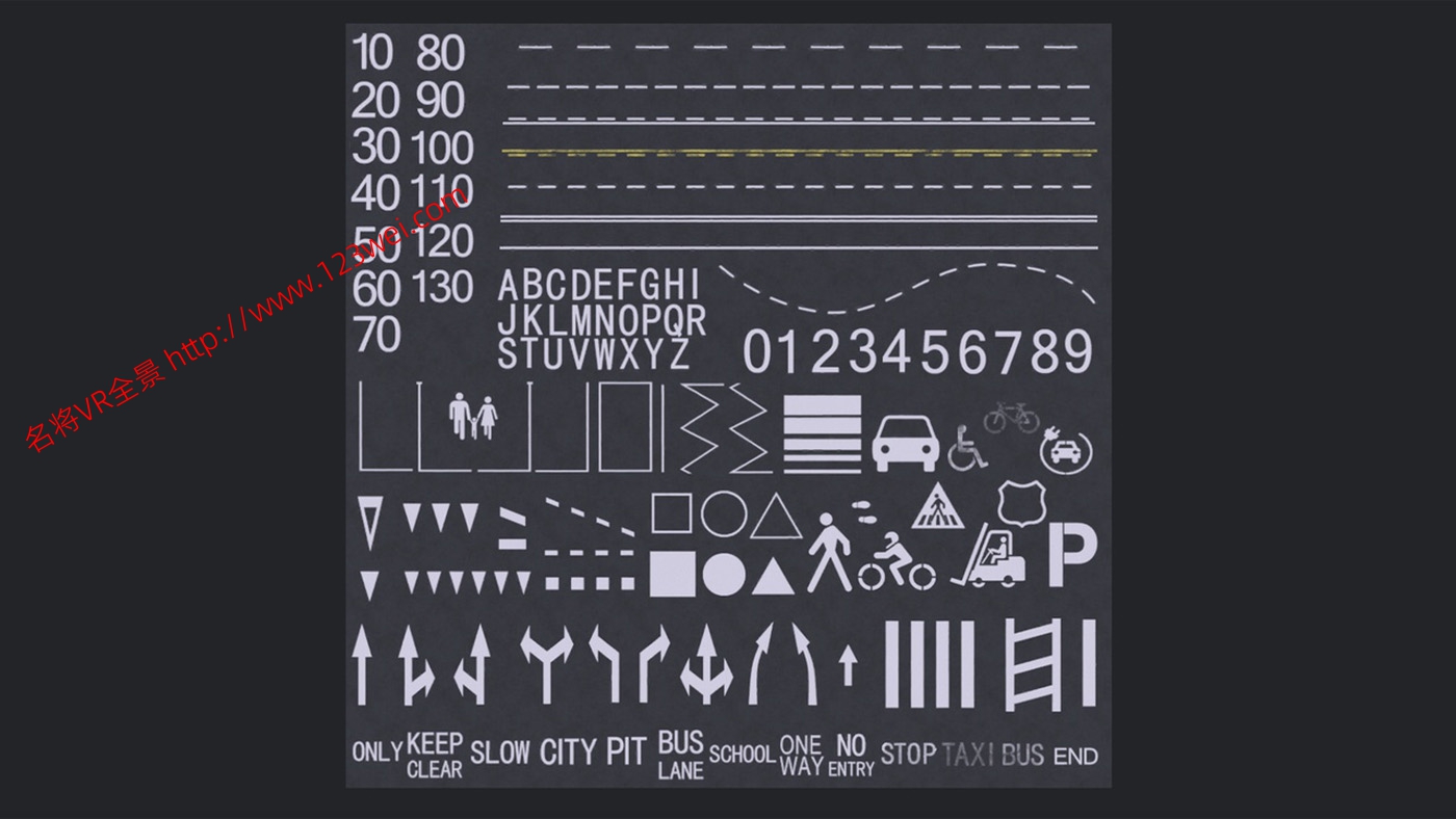 图片[2]-UE5（虚幻引擎5）资源：PROCEDURAL ROAD MARKINGS 程序化道路标记-VR全景