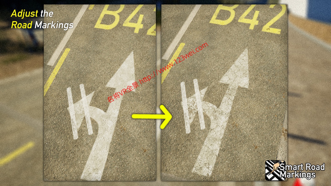 图片[15]-UE5（虚幻引擎5）资源：Smart Road Markings 智能道路标记-VR全景