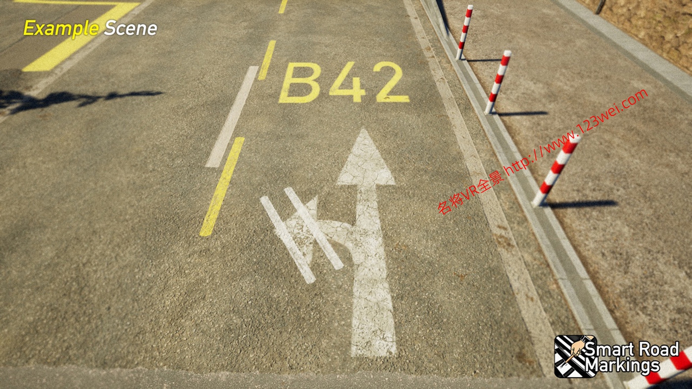 图片[14]-UE5（虚幻引擎5）资源：Smart Road Markings 智能道路标记-VR全景