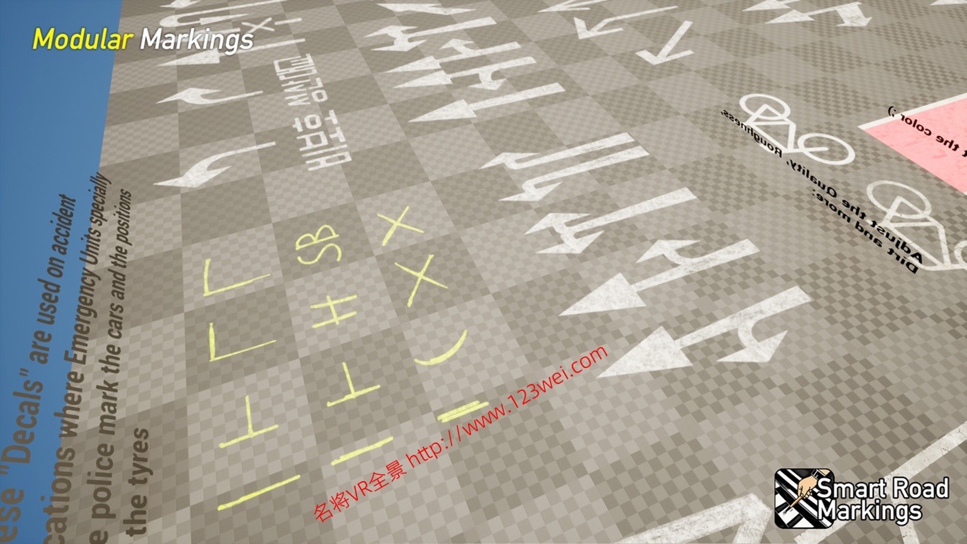 图片[8]-UE5（虚幻引擎5）资源：Smart Road Markings 智能道路标记-VR全景