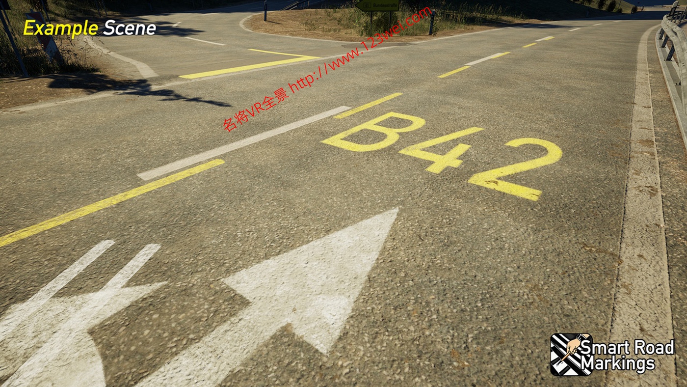图片[7]-UE5（虚幻引擎5）资源：Smart Road Markings 智能道路标记-VR全景