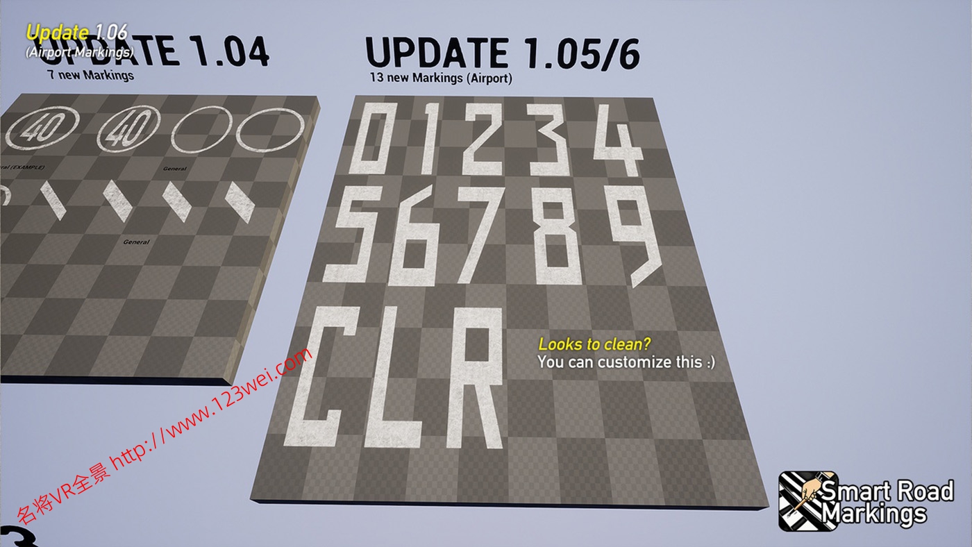 图片[2]-UE5（虚幻引擎5）资源：Smart Road Markings 智能道路标记-VR全景