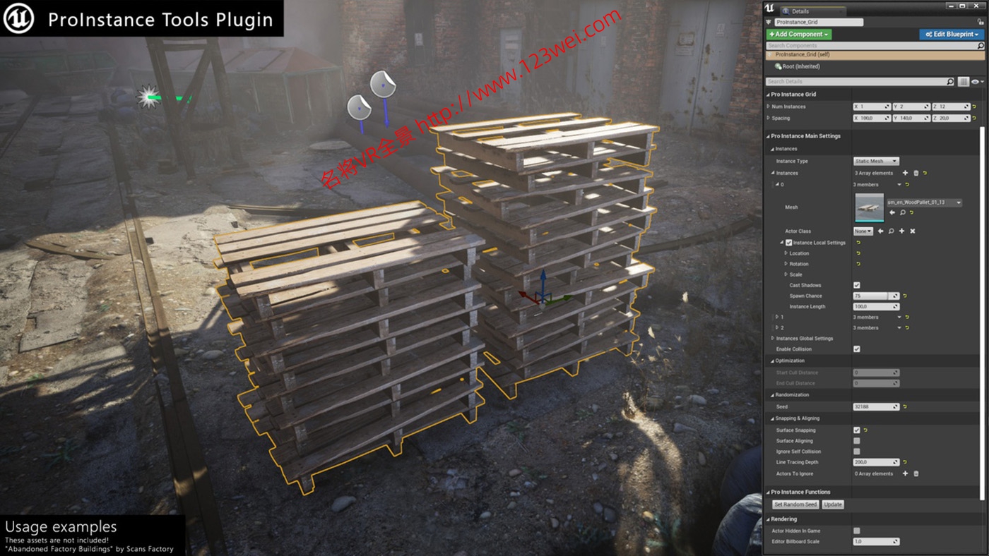 图片[7]-UE5（虚幻引擎5）资源：ProInstance 阵列工具插件-VR全景