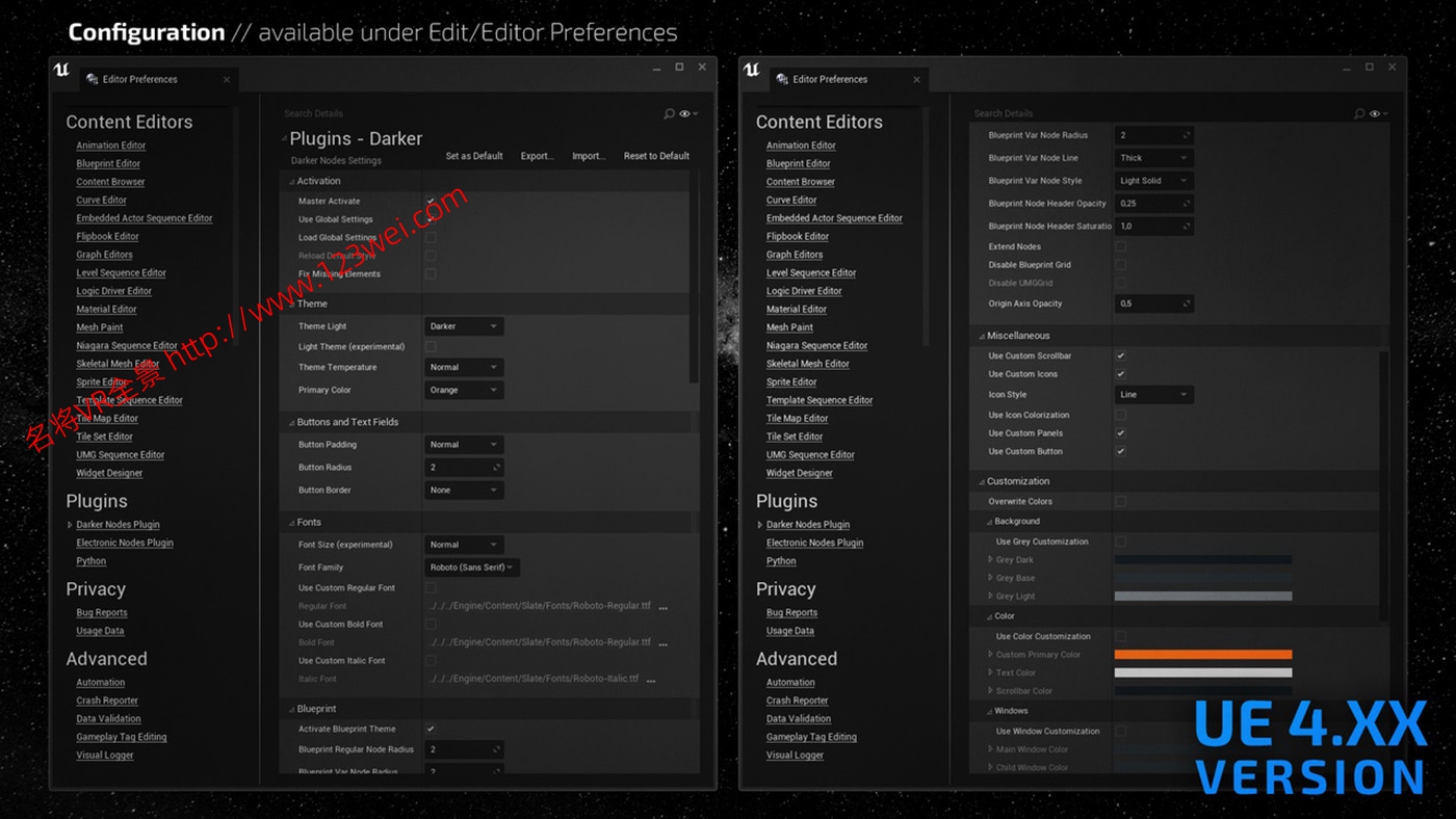 图片[2]-UE5（虚幻引擎5）资源：Darker Nodes 虚幻编辑器的一个现代主题-VR全景