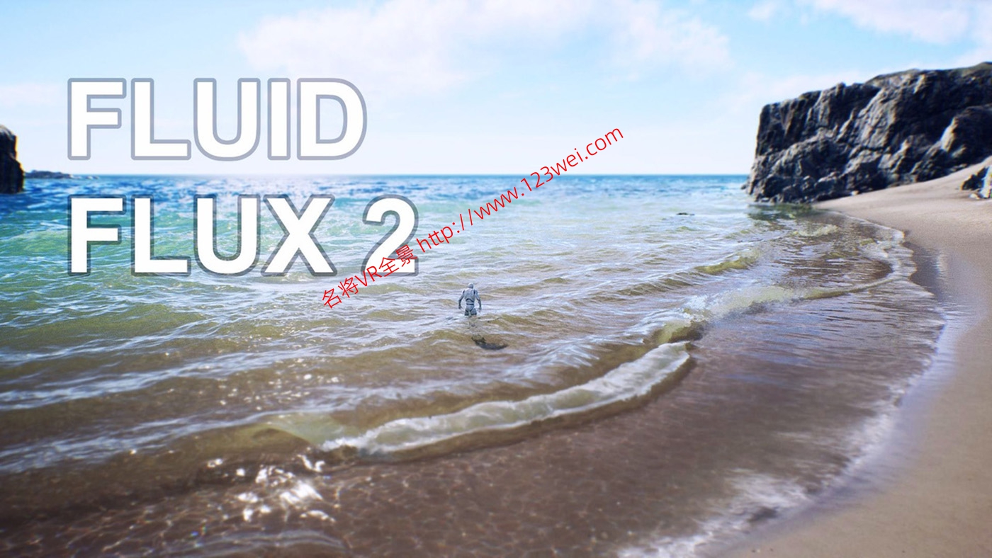 图片[1]-UE5（虚幻引擎5）资源：Fluid Flux V2.2 最新版水流体真实海洋湖泊模拟蓝图-VR全景