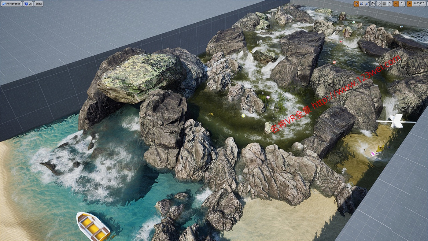 图片[15]-UE5（虚幻引擎5）资源：Fluid Flux V2.2 最新版水流体真实海洋湖泊模拟蓝图-VR全景