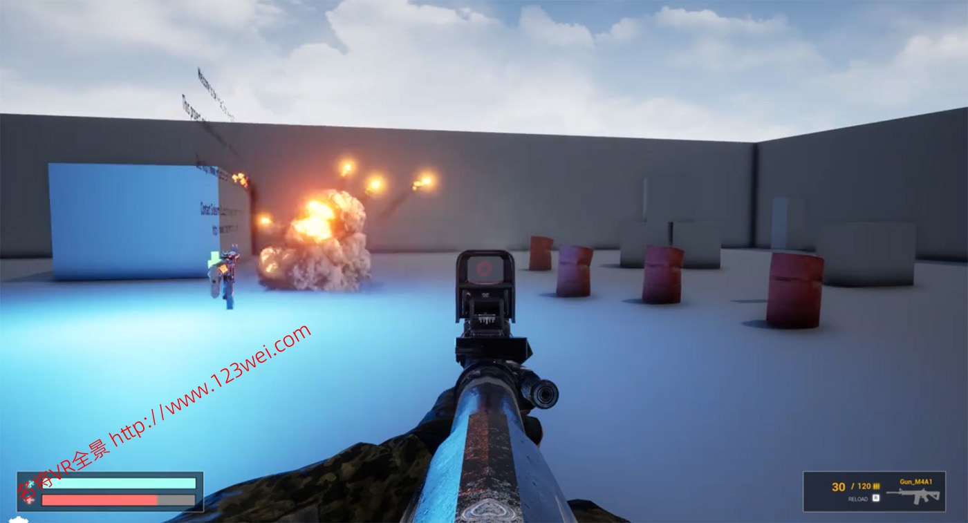 图片[4]-【游戏开发教程】UE5（虚幻引擎5）游戏开发视频教程：虚幻引擎5中创建第一人称射击游戏_中英字幕-VR全景