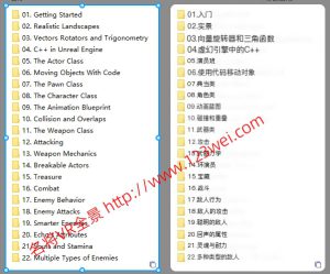 【游戏开发教程】UE5（虚幻引擎5）游戏开发视频教程：虚幻引擎5 C++终极游戏开发者课程_中英字幕-VR全景