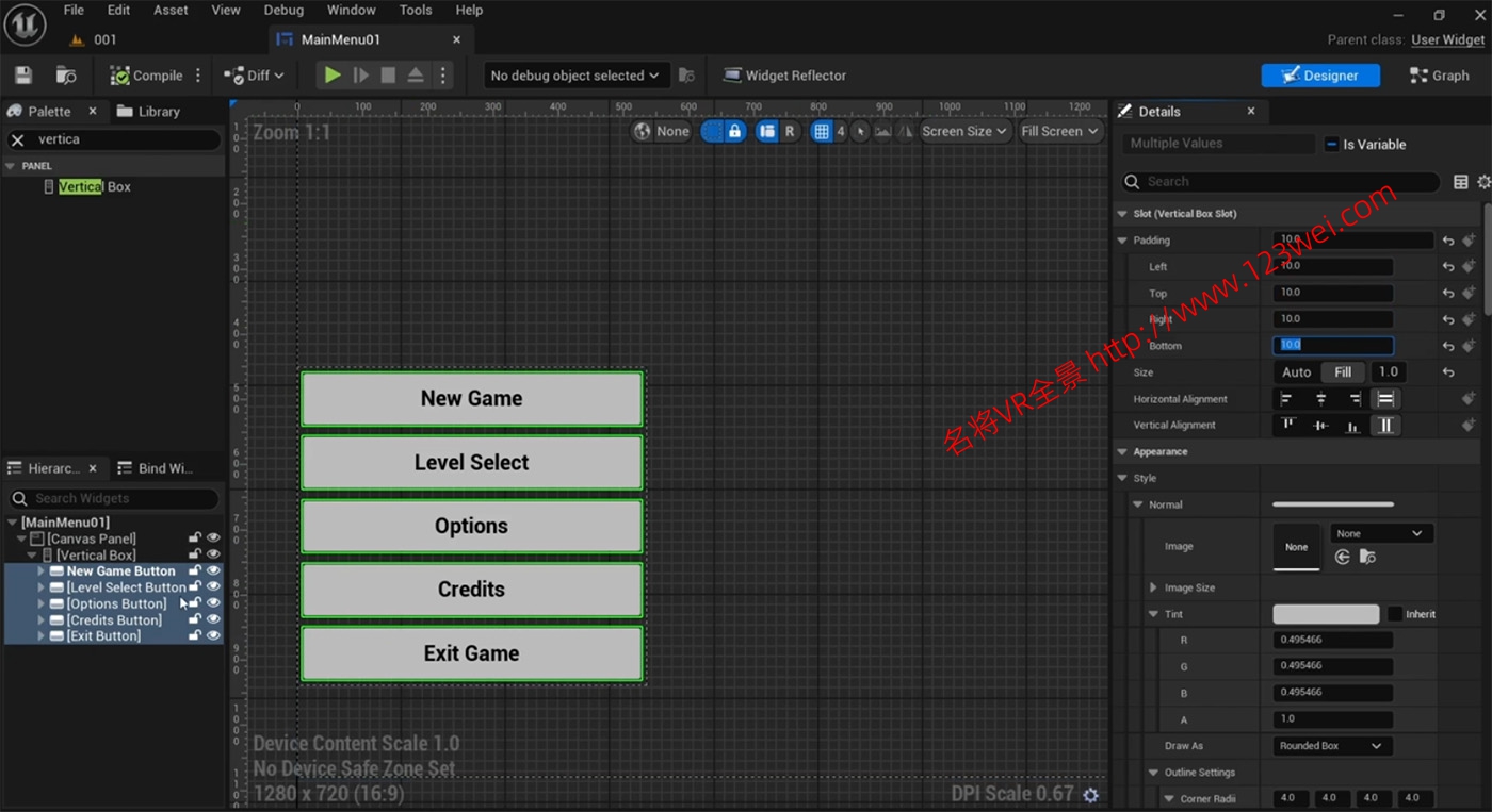 图片[2]-【游戏开发教程】UE5（虚幻引擎5）游戏开发视频教程：Main Menu Masterclass UE5(虚幻5)大师班游戏界面UI菜单制作教程_中文字幕-VR全景