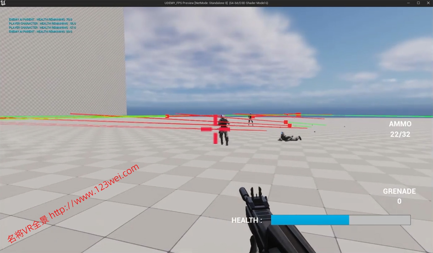 图片[3]-【游戏开发教程】UE5（虚幻引擎5）视频教程：Ultimate Intermediate Unreal Engine 5 FPS Course 终极UE5第一人称射击游戏制作教程_中文字幕-VR全景