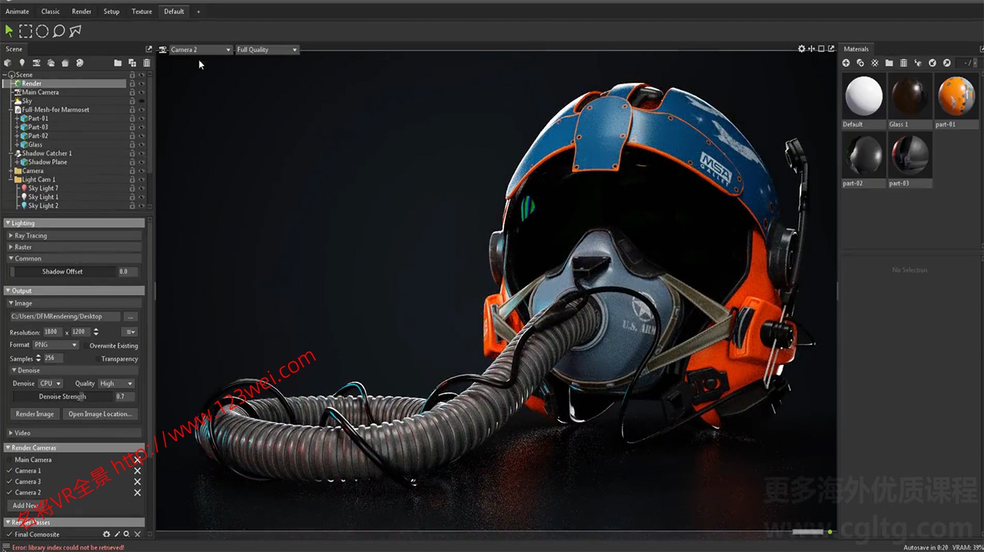 图片[2]-Blender 视频教程：Blender建模案例全流程_飞行员头盔-VR全景