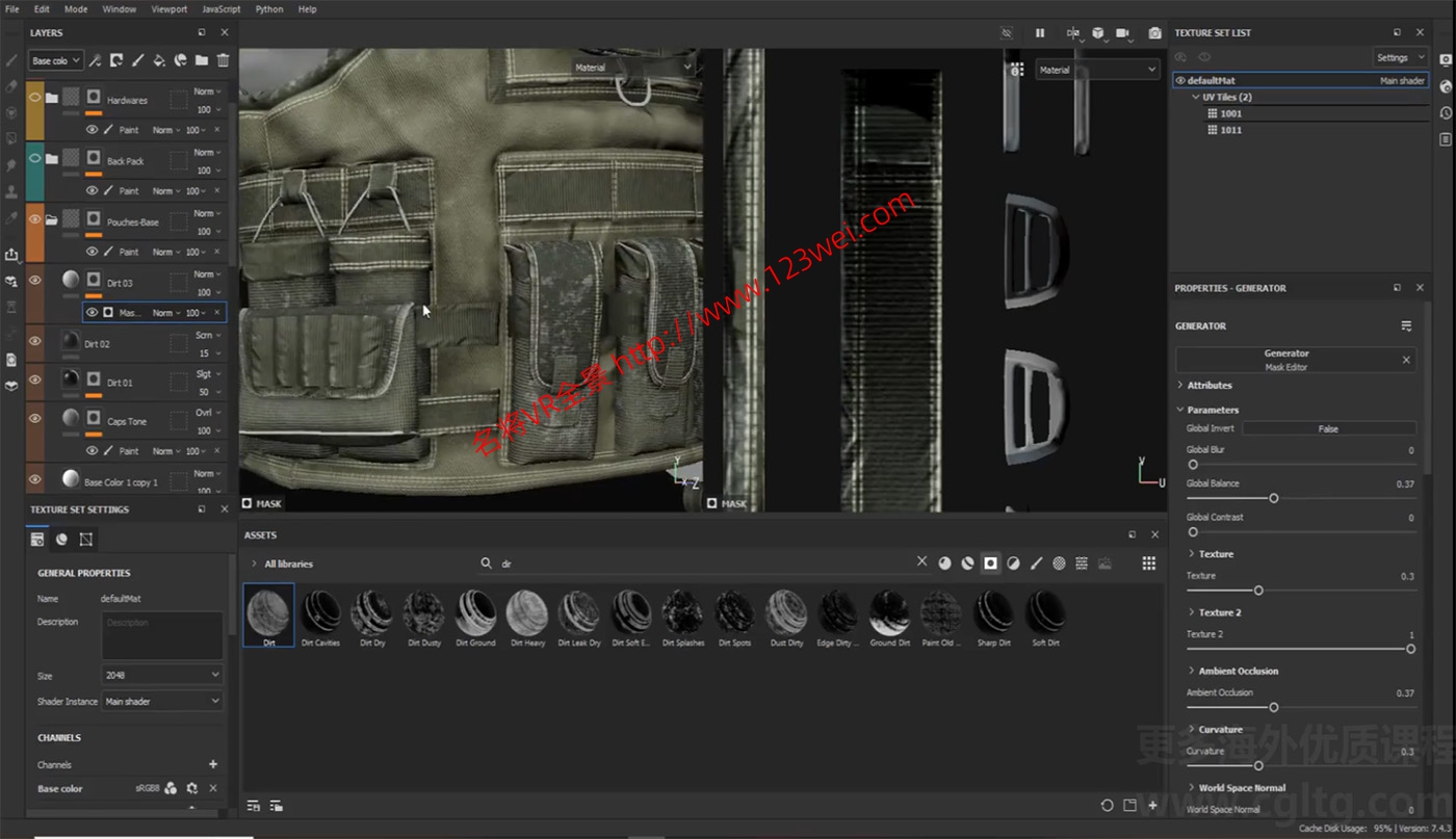 图片[4]-Blender 视频教程：Blender建模案例全流程_军用背心-VR全景