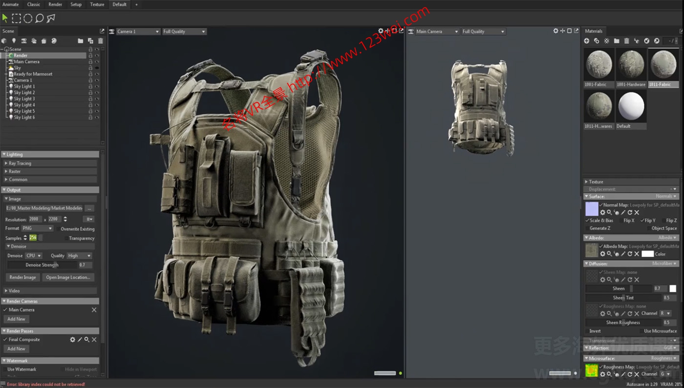 图片[2]-Blender 视频教程：Blender建模案例全流程_军用背心-VR全景