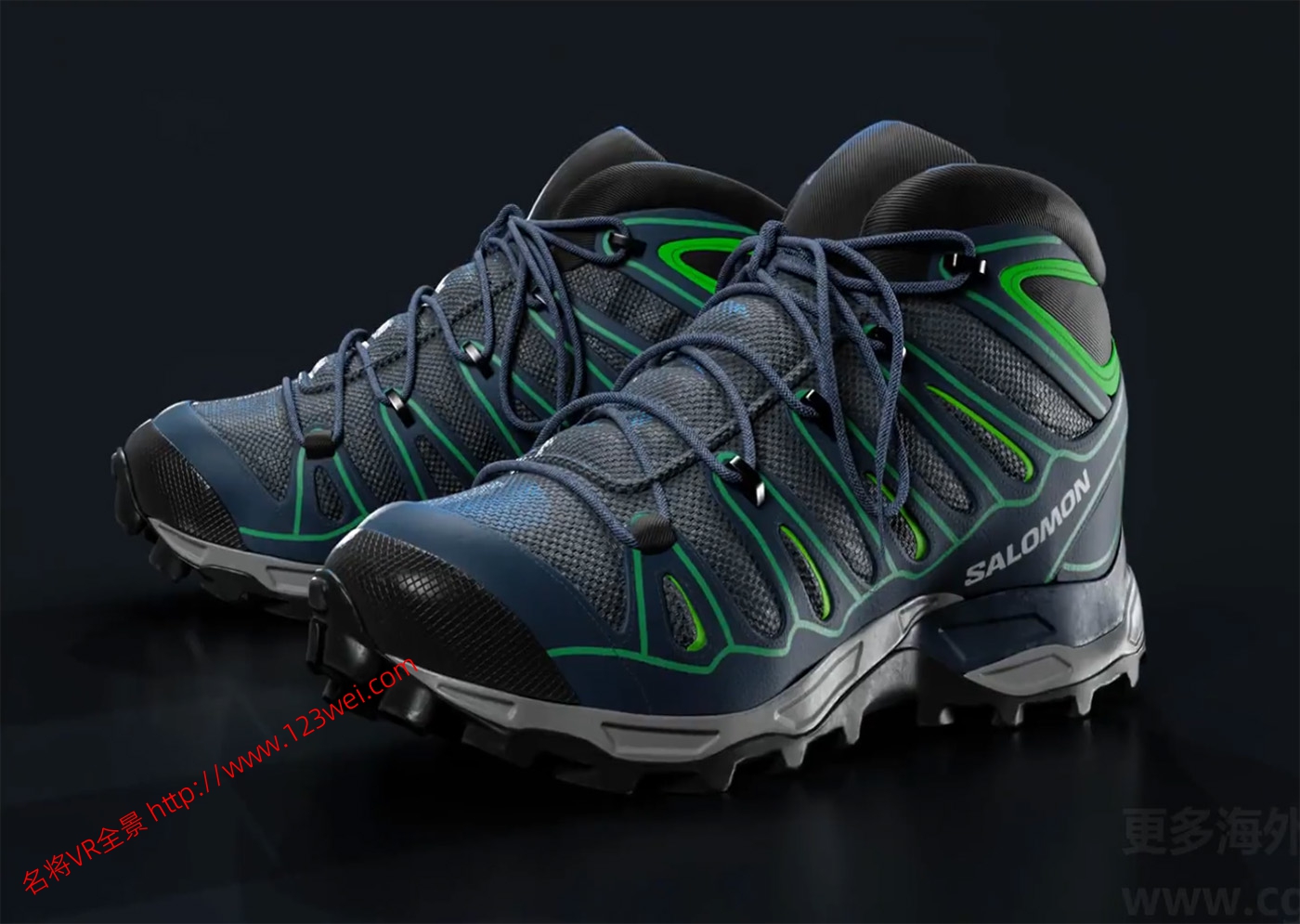 图片[1]-Blender 视频教程：Blender建模案例全流程_远足靴和背包-VR全景