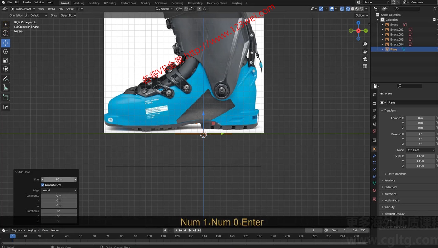 图片[4]-Blender 视频教程：Blender建模案例全流程_滑雪靴-VR全景