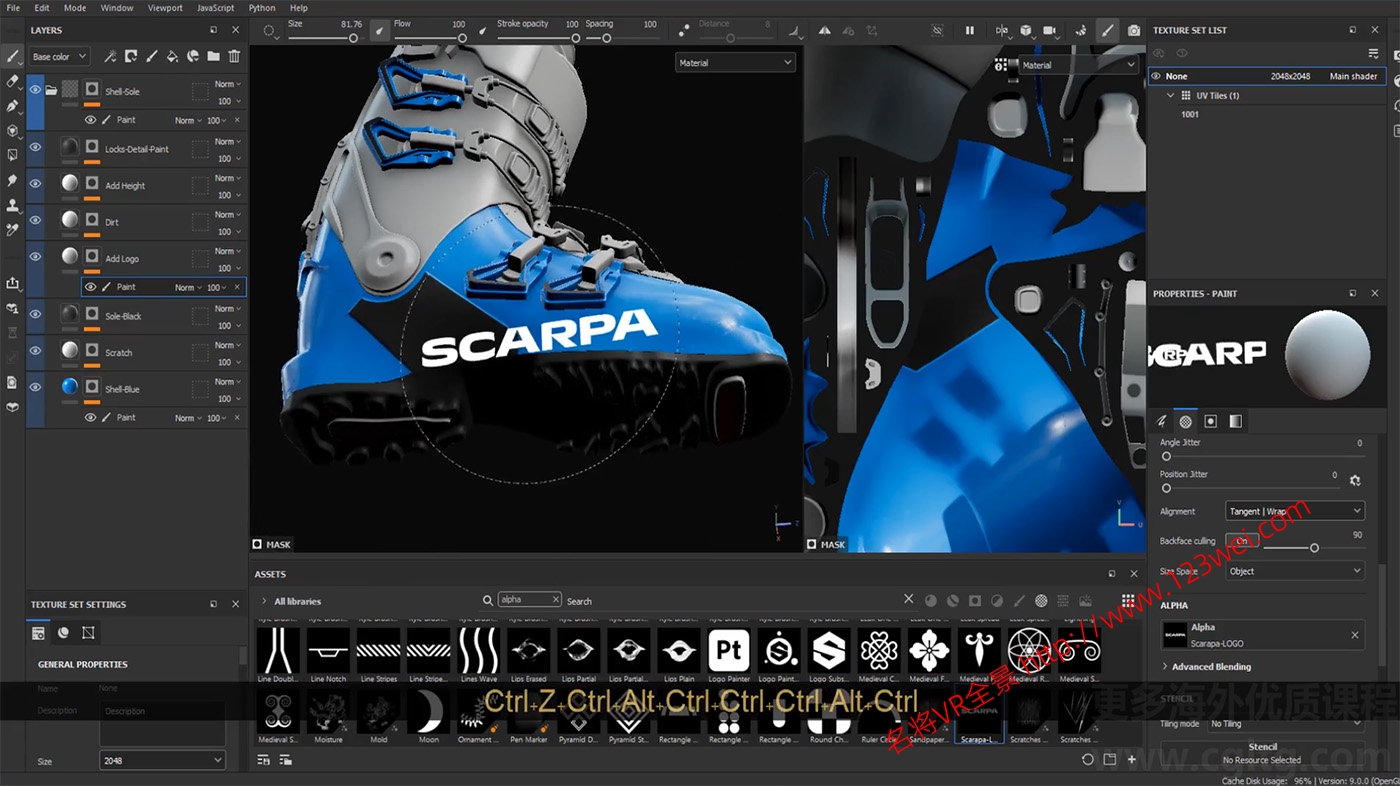 图片[2]-Blender 视频教程：Blender建模案例全流程_滑雪靴-VR全景