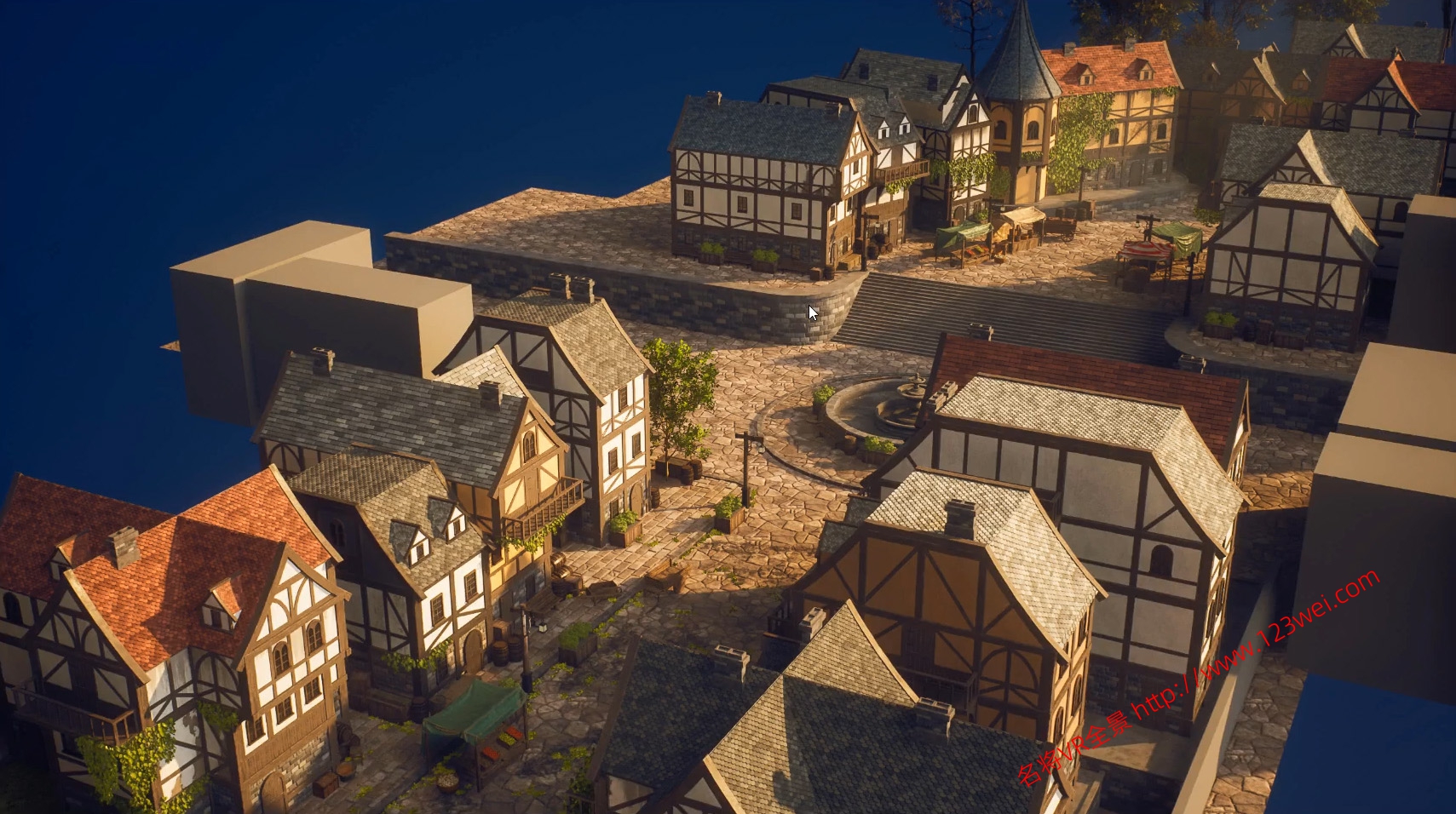 图片[5]-UE5（虚幻引擎5）视频教程：使用UE5和blender创建中世纪城镇环境_中文字幕【推荐】-VR全景