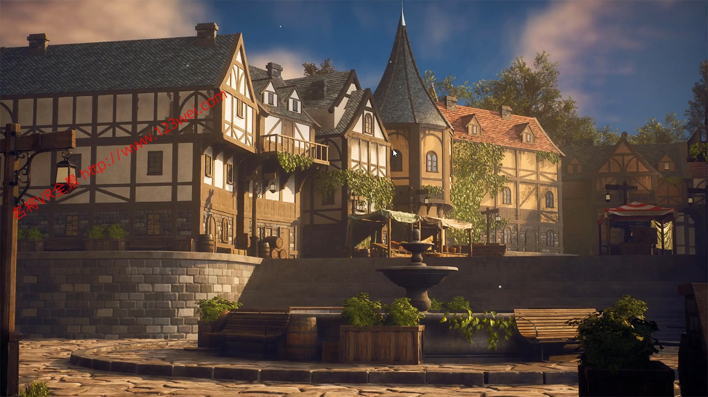 图片[4]-UE5（虚幻引擎5）视频教程：使用UE5和blender创建中世纪城镇环境_中文字幕【推荐】-VR全景