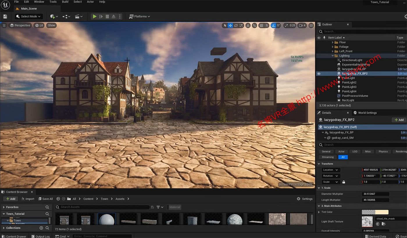 图片[2]-UE5（虚幻引擎5）视频教程：使用UE5和blender创建中世纪城镇环境_中文字幕【推荐】-VR全景