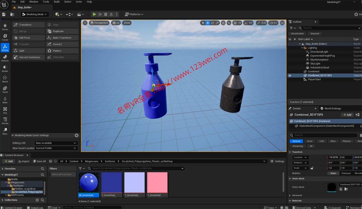 图片[3]-UE5（虚幻引擎5）视频教程：UE5场景模型制作教程_中文字幕-VR全景