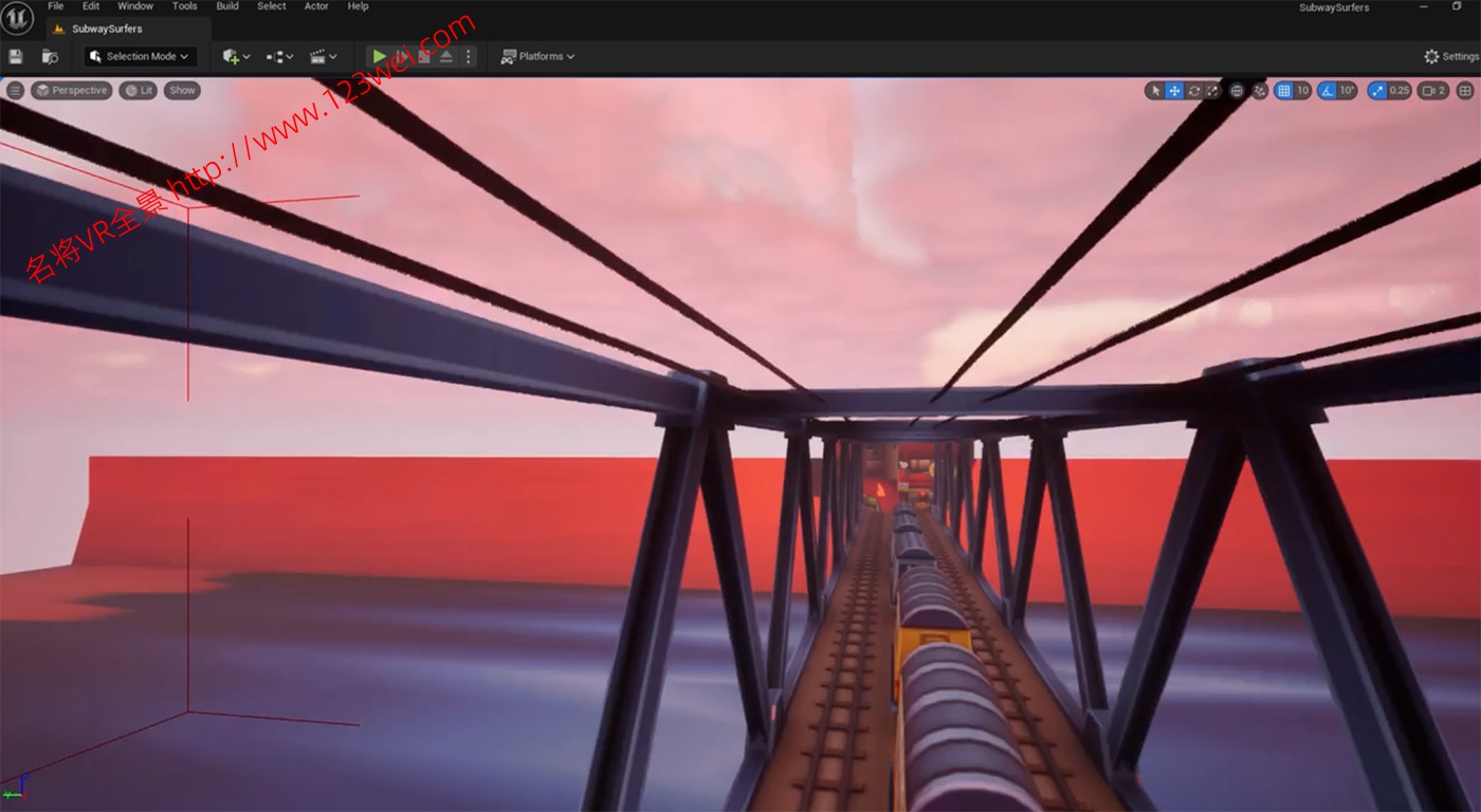 图片[1]-【游戏开发教程】UE5（虚幻引擎5）视频教程：UE5地铁跑酷游戏制作教程_中文字幕-VR全景