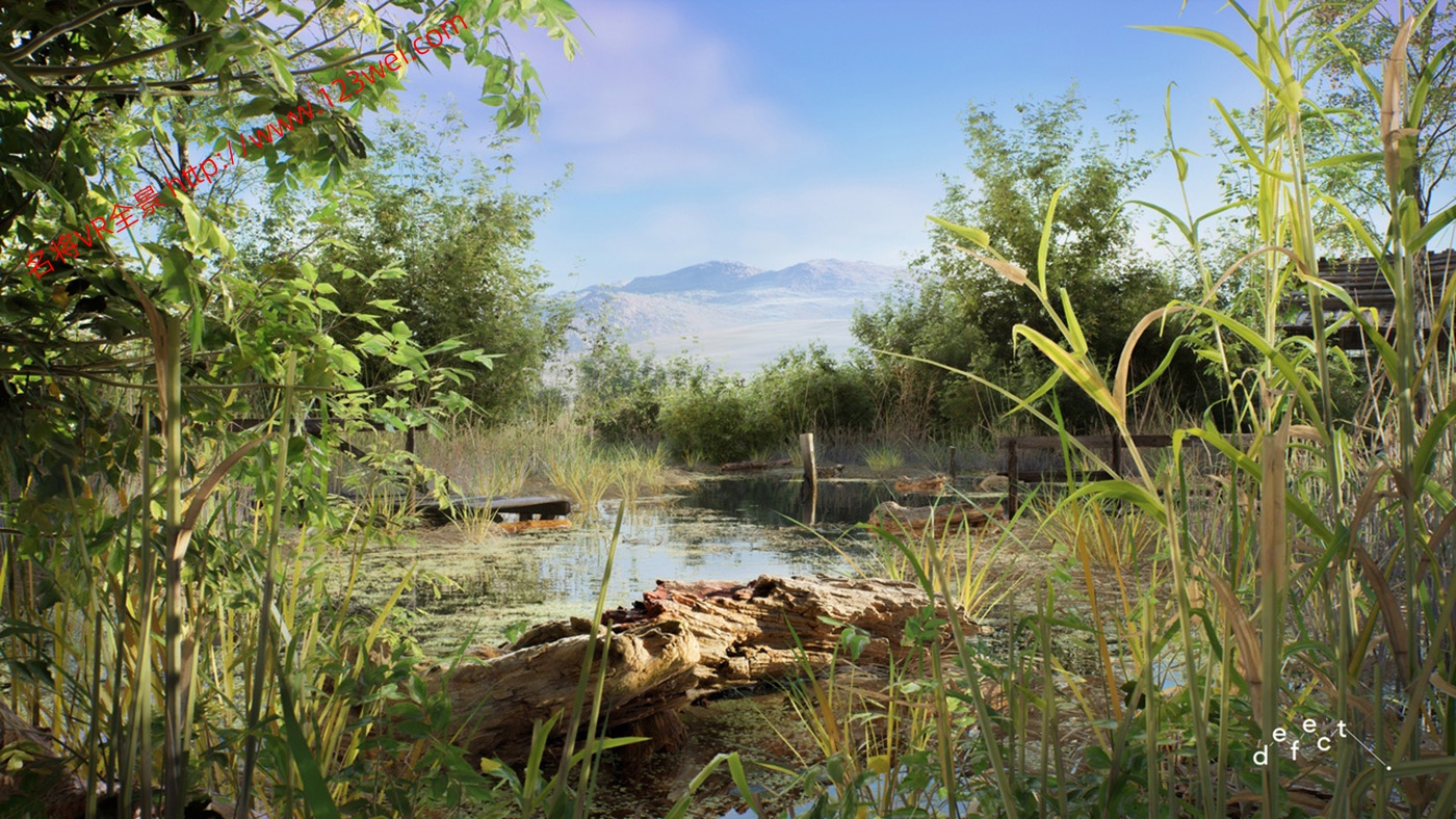 图片[1]-UE5（虚幻引擎5）资源：PCG Biome River Generator PCG 生物群系：河流生成器（交互式树叶、树木、水、风力系统）-VR全景