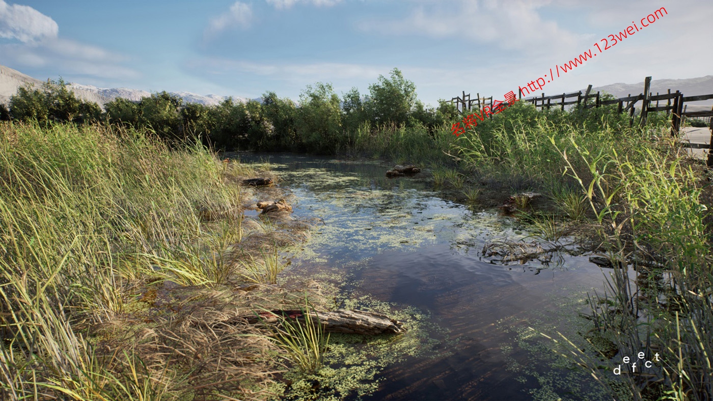 图片[11]-UE5（虚幻引擎5）资源：PCG Biome River Generator PCG 生物群系：河流生成器（交互式树叶、树木、水、风力系统）-VR全景