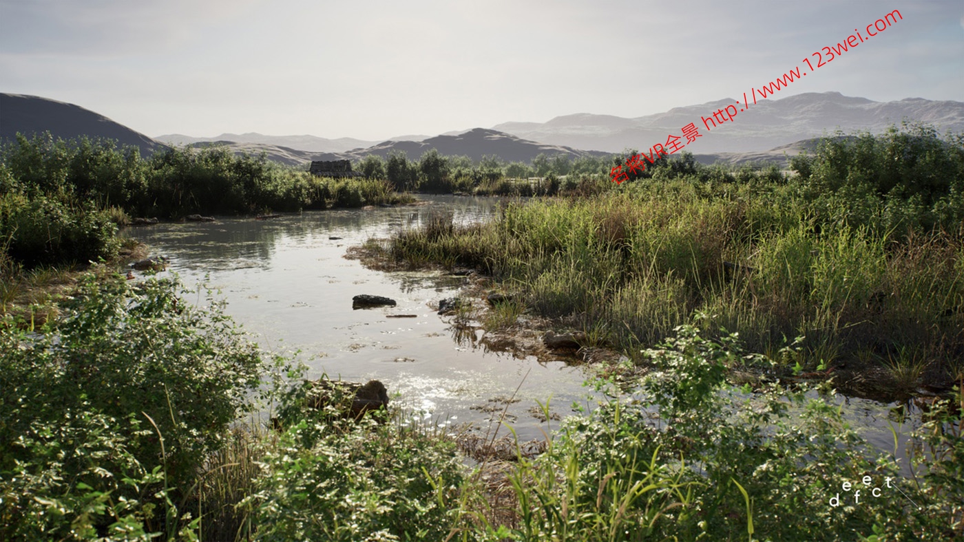 图片[9]-UE5（虚幻引擎5）资源：PCG Biome River Generator PCG 生物群系：河流生成器（交互式树叶、树木、水、风力系统）-VR全景