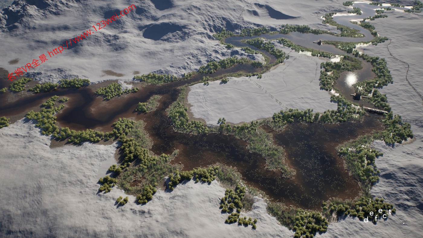 图片[3]-UE5（虚幻引擎5）资源：PCG Biome River Generator PCG 生物群系：河流生成器（交互式树叶、树木、水、风力系统）-VR全景