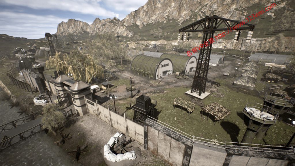 UE5(虚幻引擎5)资源:Military Base 军事基地-VR全景