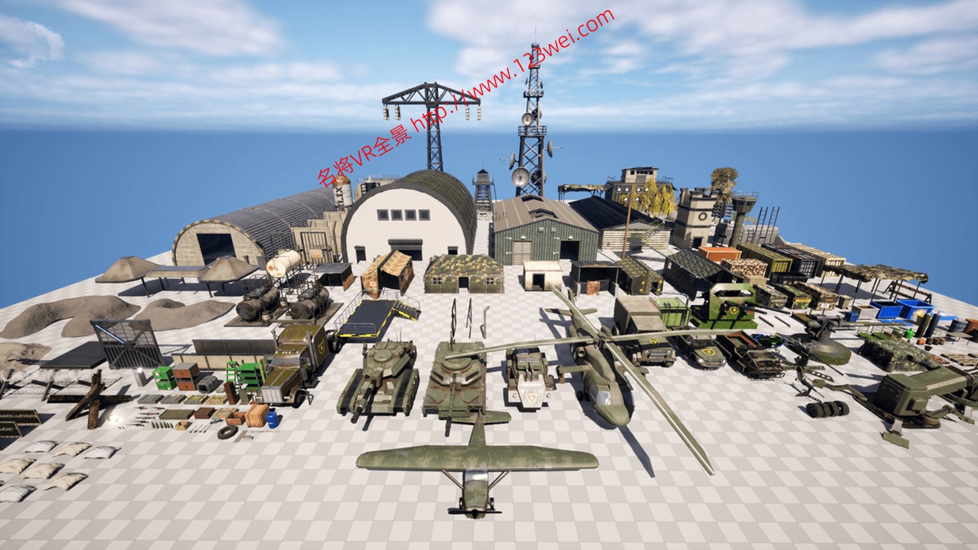 图片[3]-UE5（虚幻引擎5）资源：Military Base 军事基地-VR全景